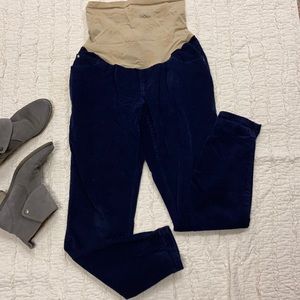 Jessica Simpson dark blue corduroy maternity pants